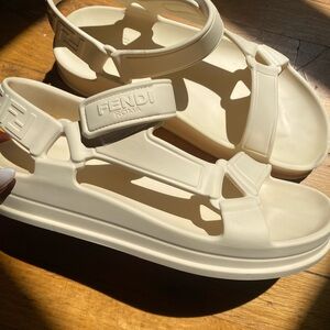 Fendi Rubber Sandals. EUC